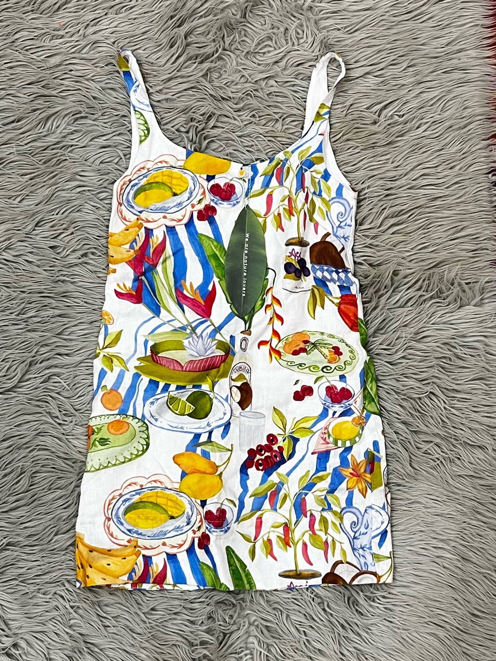 NWT Farm Rio Fresh Table Linen Mini Dress - Picture 8 of 10